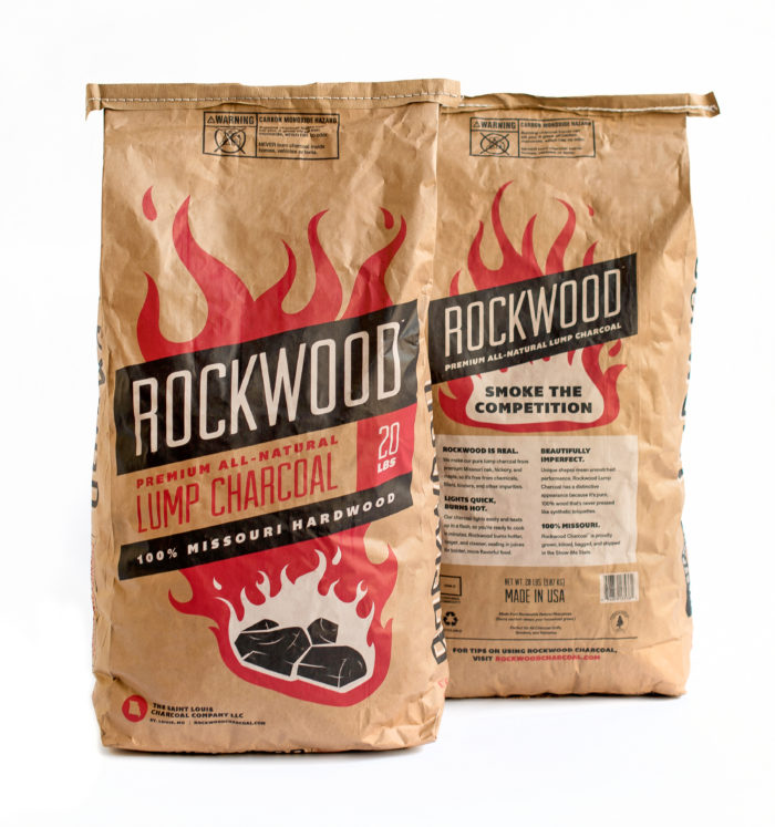 Rockwood lump charcoal in bags