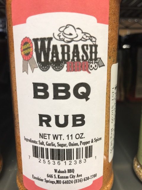 Wabash bbq rub 11 oz shaker