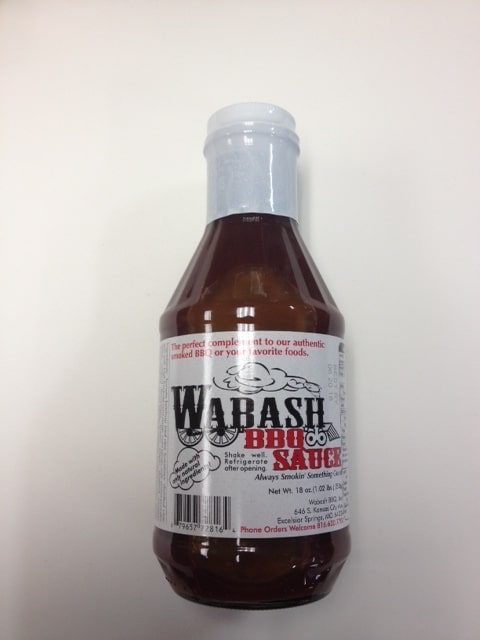 Wabash bbq sauce bottle
