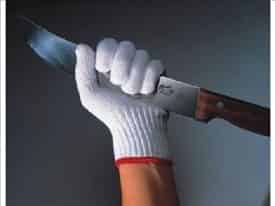 Forschner cut resistant gloves being used